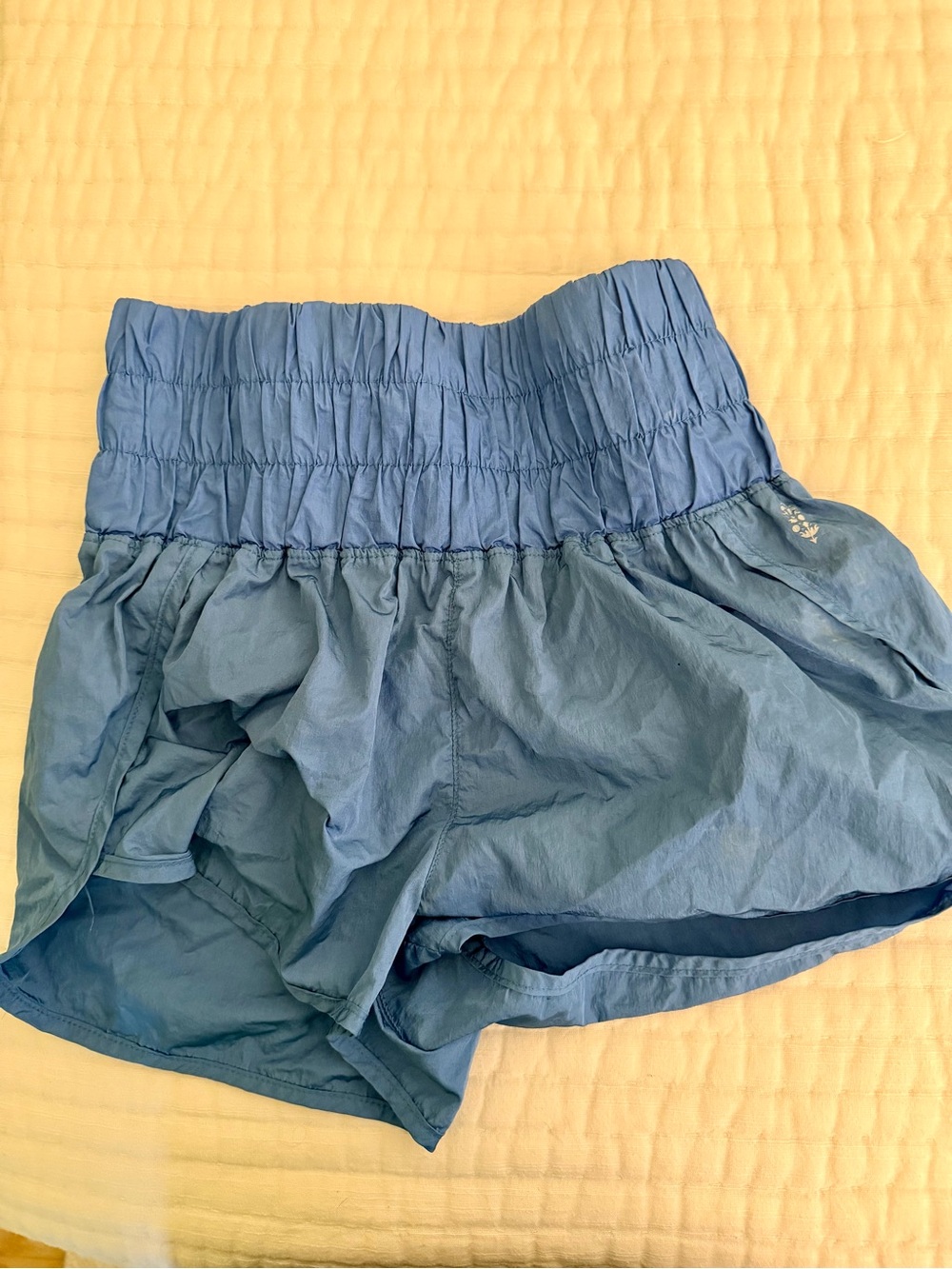 FP Movement by Free People Light Blue Elastic-Waist Athletic Shorts